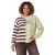 Colourful Rebel Curve Plus Size gestreepte top – bruin/groen