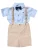 Little Gent Set ‘Classic’  beige / blauw