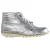 Kickers Throwback Enkellaarsjes Dames Zilver