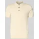 Profuomo Slim fit poloshirt met knoopsluiting