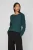 VILA gemêleerde gebreide trui VIRIL donkergroen