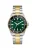 GUESS Analoog horloge ‘ CLIFF ‘  goud / jade groen / zilver