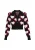 myMo ROCKS Gebreid vest  bourgogne / zwart / wit