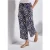 Street One Dames Broek met gedessineerde Wide Legs in Blauw