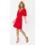 TRENDYOLMİLLA Dames Rood Effen Kort / Mini Kort Casual A-lijn Jurken