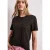 Street One Dames Shirt met korte mouwen en ronde hals in kant in Bruin
