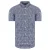 Pepe Jeans Steve Slim Fit Korte Mouwen Bedrukt Blauw Wit Heren Overhemd PM305850 0AA