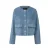 s.Oliver BLACK LABEL suèdelook tussenjas – blauw