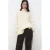 Mango Baggy high waist gestreepte broek donkerbruin