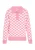 swirly Trui  pink / wit