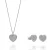 Orphelia ‘Elite’ Dames 925 Sterling Zilveren Set: Ketting + Oorbellen – Zilver SET-7566