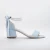 Illy Laag Block Hak Sandalen with Pearls