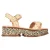 Gabriela Hearst + Clergerie Michael Platform Sandalen in Beige Raffia