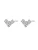 Hey Happiness Oorbellen ‘Petite Trio’  zilver