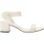 Boss Minimalistische sandalen met blokhak voor dames (Wit)