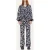 Stine Goya Aiden Pants Navy Abstract Landscape