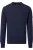 Redmond Casual Trui ronde hals blauw, Effen