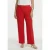 YOEK wide leg regular waist broek rood