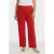 YOEK wide leg regular waist broek rood