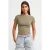Dames Slim Fit Crop T-shirt