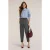 Motivi Corduroy Carrot Pants Grey