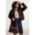 Trendyol Curve Dames Bruin Effen Driekwart mouw Regular fit Grote maten Blazers