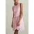 Reiss Short Drape Dress Pale Pink