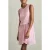 Reiss Short Drape Dress Pale Pink