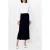 French Connection Ottie Midi Back Slit Skirt Navy Winter White