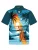 Hawaiihemdshop.de Overhemd ‘Hawaiihemd “Beach Day”‘  hemelsblauw