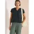 Cecil Dames Blouse met korte mouwen en structuurmix in Groen