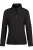 TRIGEMA Dames fleece jas zwart, Effen