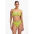 Beachlife voorgevormde strapless bandeau bikinitop met textuur lichtgroen