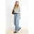TRENDYOLMİLLA Dames Blauw Effen Wijde pijp Hoge taille Jeans