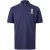 Castore Geribbeld poloshirt voor heren van het Engelse cricketteam (Marine)