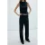 Mango straight leg broek met krijtstreep – marineblauw