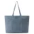 Manfield suede shopper blauw
