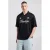 America Today relaxed fit T-shirt met print – zwart