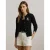 Lauren Ralph Lauren gebreid vest zwart met kabels