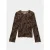 Vero Moda vmflora ls o-neck top jrs 10354544 cocoa brown