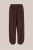 WE Fashion – Dames jersey ballon broek – Oversized – Donkerbruin –