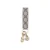 Beige Stoffen Sleutelhanger