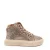 Bisgaard Debbie leren sneakers met zebraprint en glitters lichtbruin