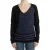 V-hals Gestreepte Brei Sweater