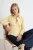 TRENDYOLMİLLA Dames Geel Effen Lang Regular fit Overhemden