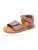 BISGAARD Sandalen ‘Andrea’  violetblauw / wit