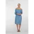 Geisha off shoulder jurk medium blue denim