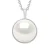 Halsketting met Beaded Pendant Geel Gouden Omgeving Strak – Echte Gecultiveerde Zoetwaterparel Knop 10-11 mm