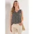 Top met structuurmix en print