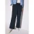 Street One Dames Broek met wijde pijpen in keperstof in Blauw
